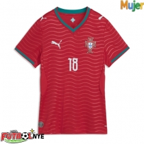 Camiseta Portugal Pedro Neto #18 Primera Equipación para mujer Mundial 2026 manga corta